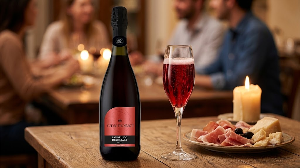 Rượu Lambrusco di Sorbara DOC Amabile